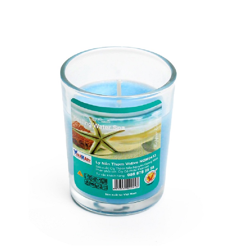 Combo 2 ly nến thơm votive Miss Candle FTRAMART NQM0413 Healing Water Spa (Hương gió biển)