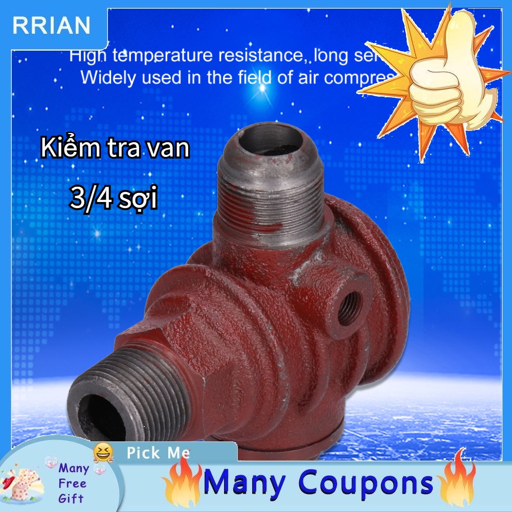 Rrian Van kiểm tra áp suất 1 ‐ một chiều cho máy nén khí 0.4 x 0.04in