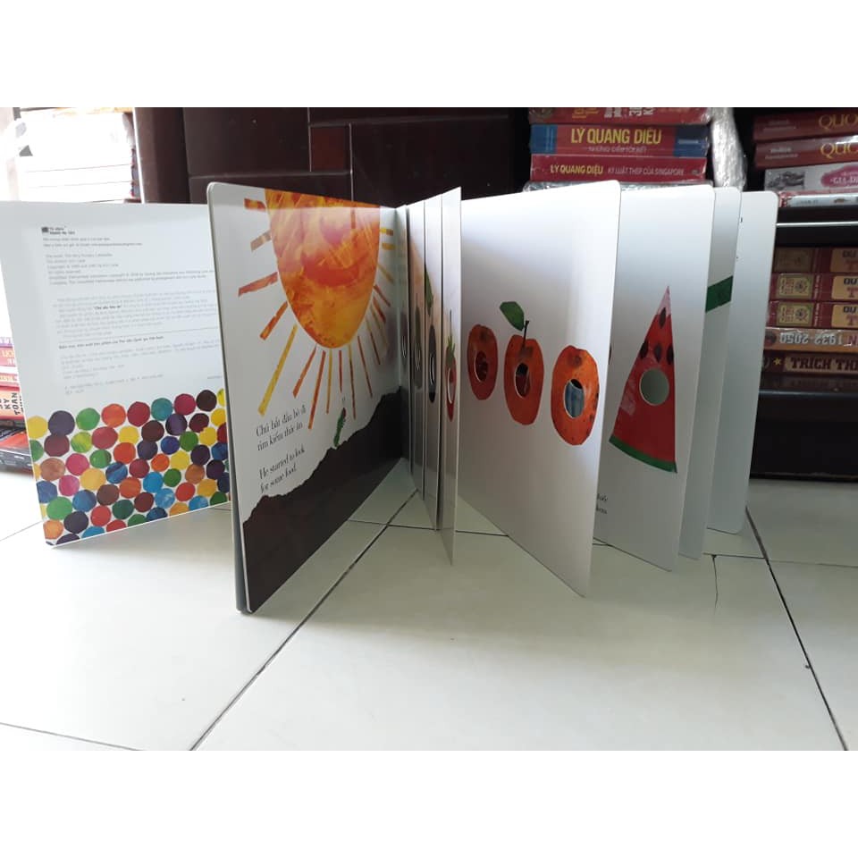 Sách -Picture Book Song Ngữ - Chú Sâu Háu Ăn - The Very Hungry Caterpillar (Phiên Bản Khổ Lớn)