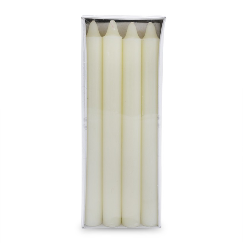 Hộp 12 nến thơm thẳng Quang Minh Candle NQM0031 25 cm (Kem)