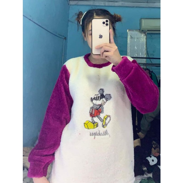 Áo lông thêu hình chú Voi con ngộ nghĩnh