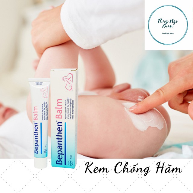 [Hi Lạp] Kem Chống Hăm Cho Trẻ Sơ Sinh Bepanthen Balm Dưỡng Ẩm Và Chăm Sóc Vú Mẹ Cho Con Bú (30g)