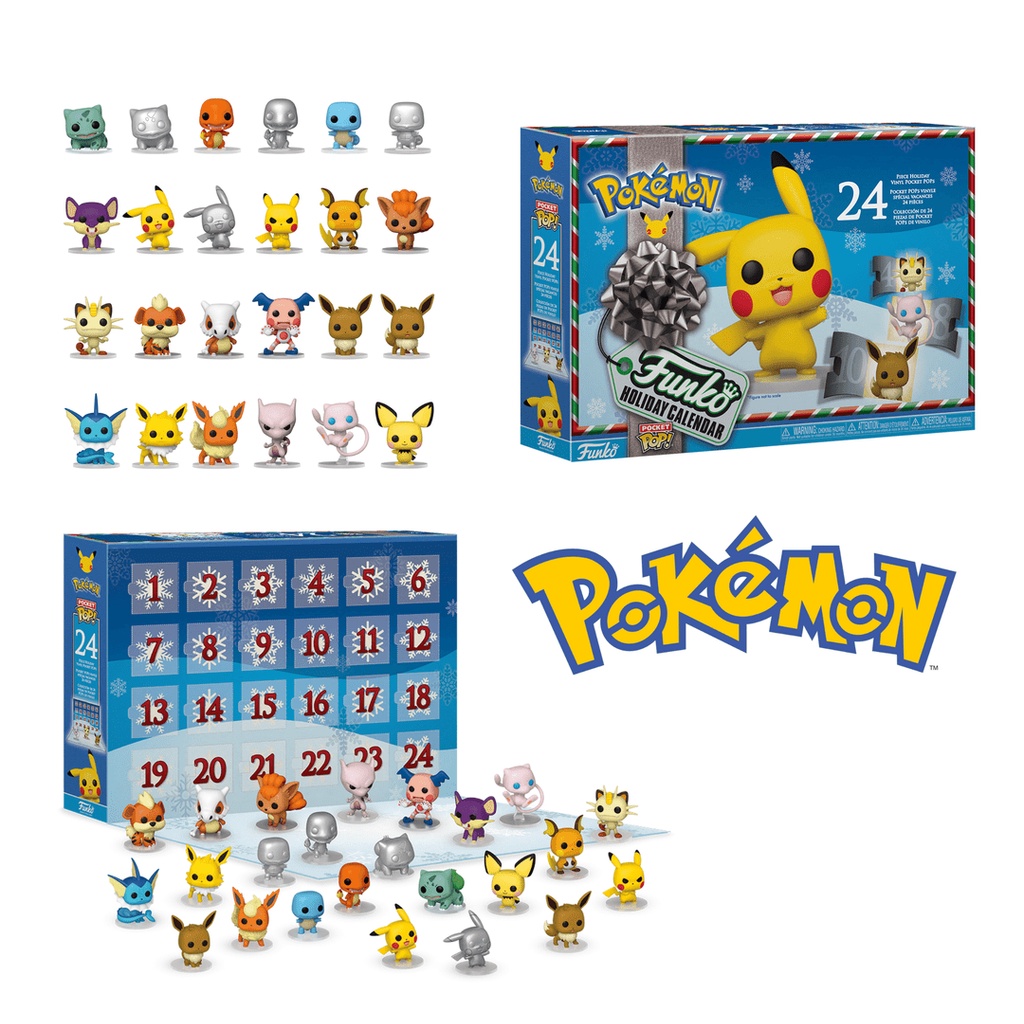 Mô hình Pokemon 5cm Advent Calendar 2021 Funko Pop Nhựa PVC CHÍNH HÃNG MỸ POKFKP04