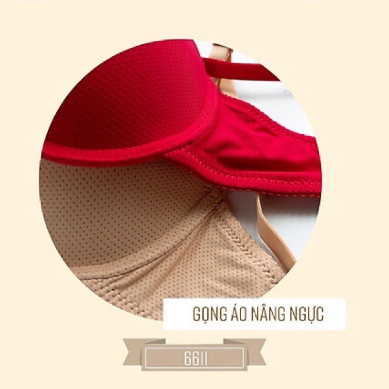 Áo lót Thái đẩy kép, xoắn, thông hơi/Áo lót thông hơi 6611 đệm dày siêu đẩy kép có gọng | BigBuy360 - bigbuy360.vn