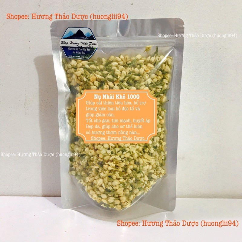 100G Trà Nụ Nhài Khô (Lài)- Nụ Trắng Sạch Đẹp