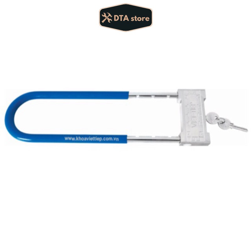 Khoá chữ U dài Việt Tiệp 02313 chuyên dùng khóa cửa kính