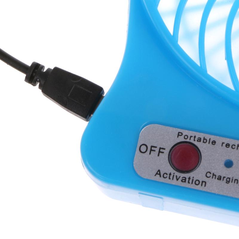 Quạt Usb Mini Để Bàn Gắn Kèm Đèn Led