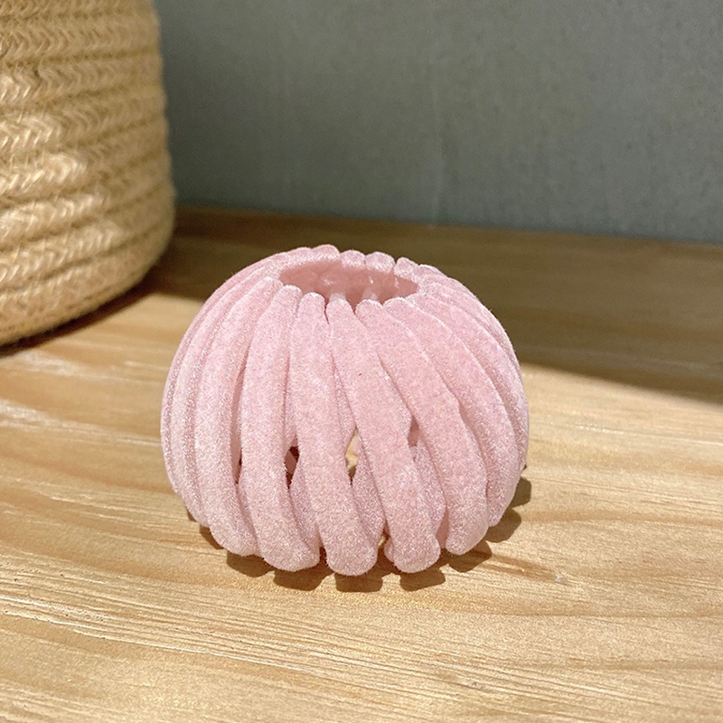 Kẹp Tóc Đuôi Ngựa Bằng Vải Tổ Chim Phong Cách Hàn Quốc