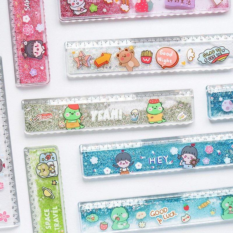 🍉Thước kẻ 15cm,20cm acrylic trong suốt ngộ nghĩnh DUASHOP