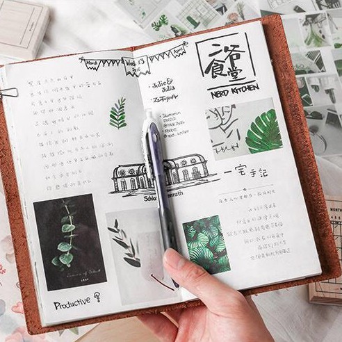 Bộ 3 Sticker MỜ họa tiết cỏ hoa (SM09)