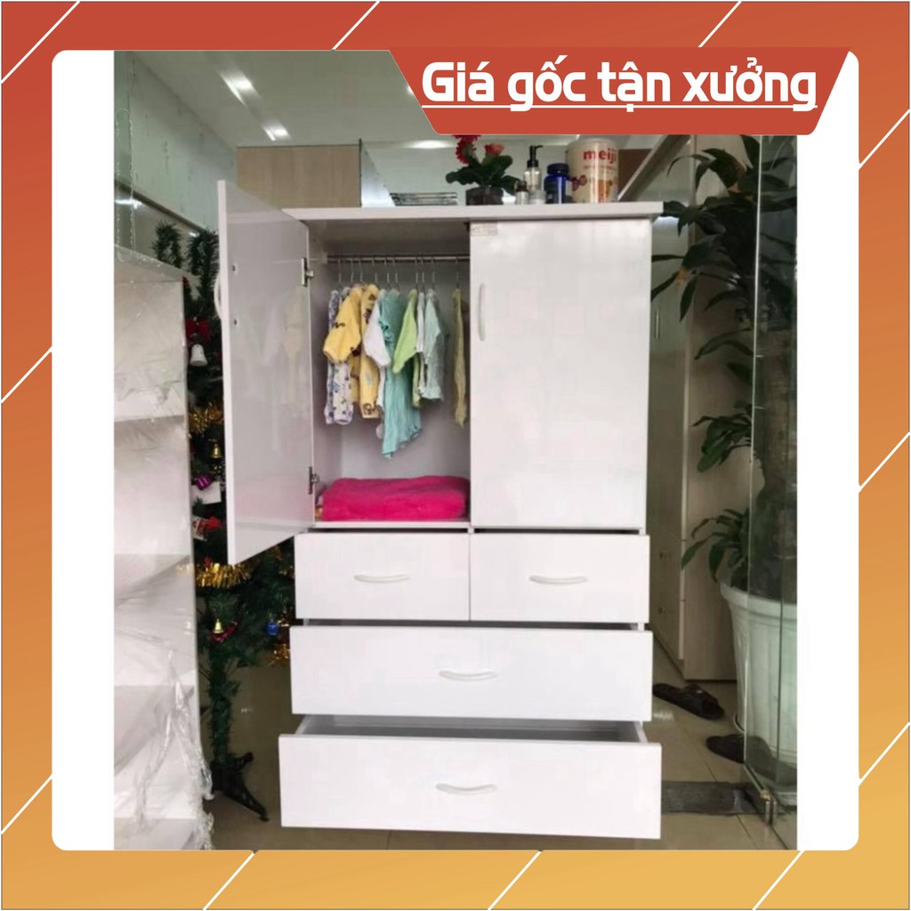 Tủ quần áo trẻ em nhựa Đài Loan Cao Cấp cho bé kích thước 1m25*85cm Freeship