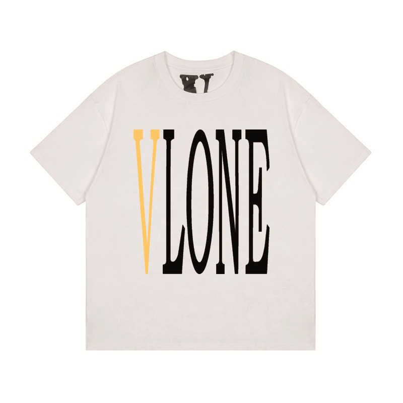 Áo Thun Cotton Ngắn Tay In Họa Tiết Vlone Cổ Điển Dành Cho Nam Và Nữ