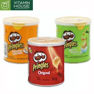 Snack Khoai Tây Pringles Original Vị Phô Mai Vị Hành Lon 40g [Vitamin House]