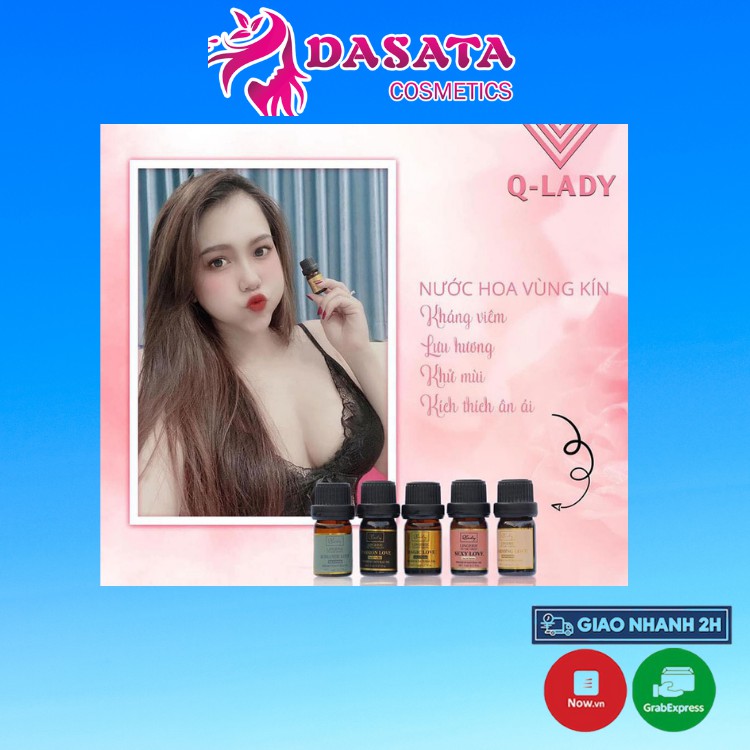 Nước Hoa Vùng Kín QLADY 5ml 🦋CHÍNH HÃNG - Mua1Tặng1🦋Lưu Hương Lâu (Tặng Giấy Thấm Dầu CHỈ HÔM NAY) - DASATA.vn | Thế Giới Skin Care