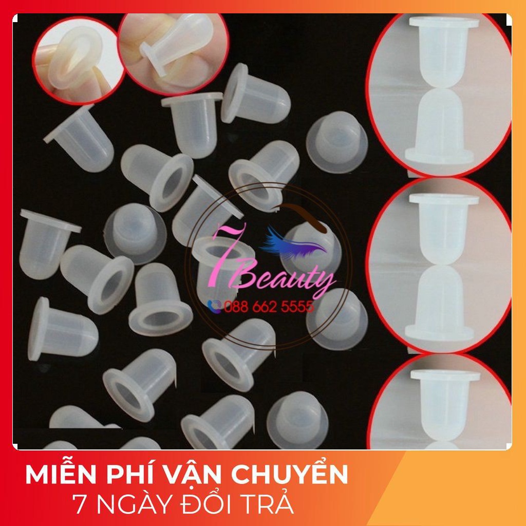 Chum Silicon Và Hũ Nhựa Đựng Mực Phun Xăm