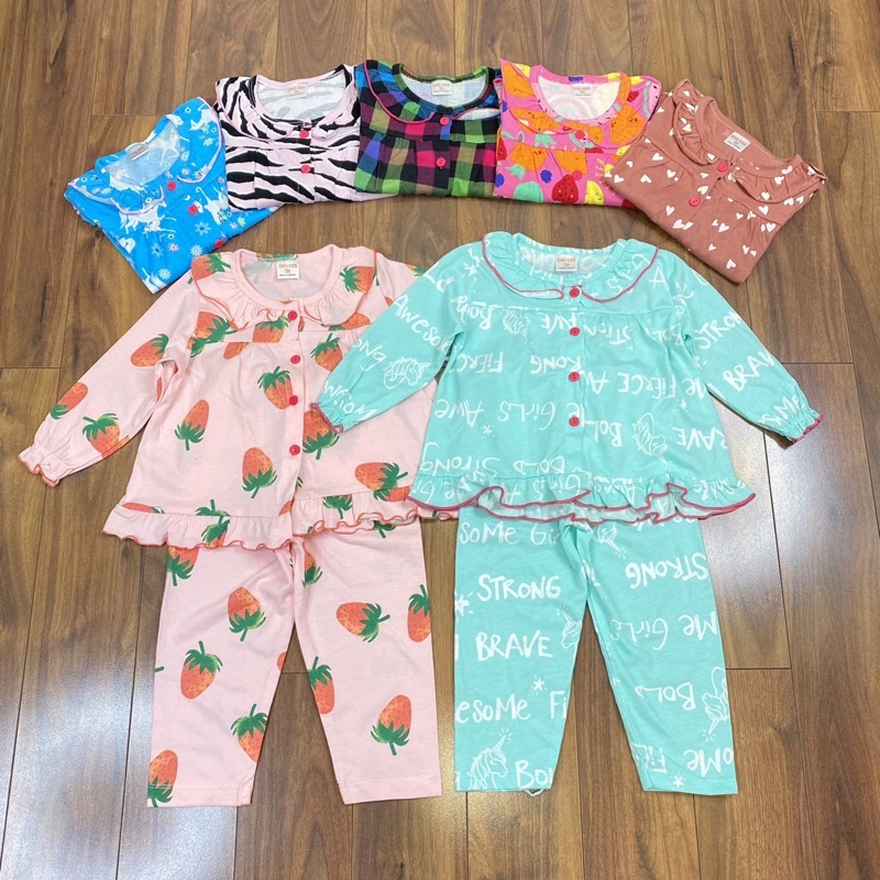 Đồ bộ Pyjama tay dài xuất khẩu bé gái