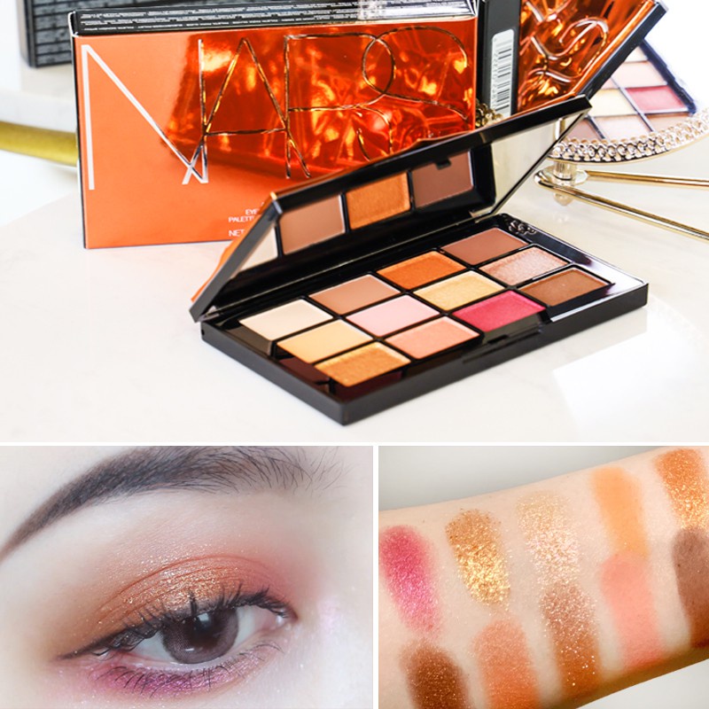 Bảng Phấn Mắt NARS 12 Màu Sắc Chống Thấm Nước Phiên Bản Giới Hạn1.4G X 12