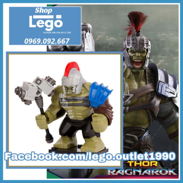 Lego xếp hình Hulk Ranarok (Búa) Big Figures Lego Minifigures Xinh Xh654 Decool 0281