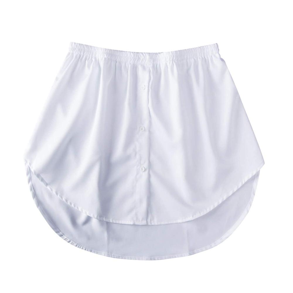 JUNE Chân Váy Mini Giả Hai Lớp Xẻ Tà Có Thể Điều Chỉnh
