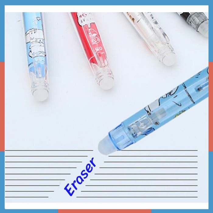 Bút nước tẩy được, Bút gel có đầu tẩy M&G-KP 61118 0.5mm hình ảnh SNOOPY và hạt đậu