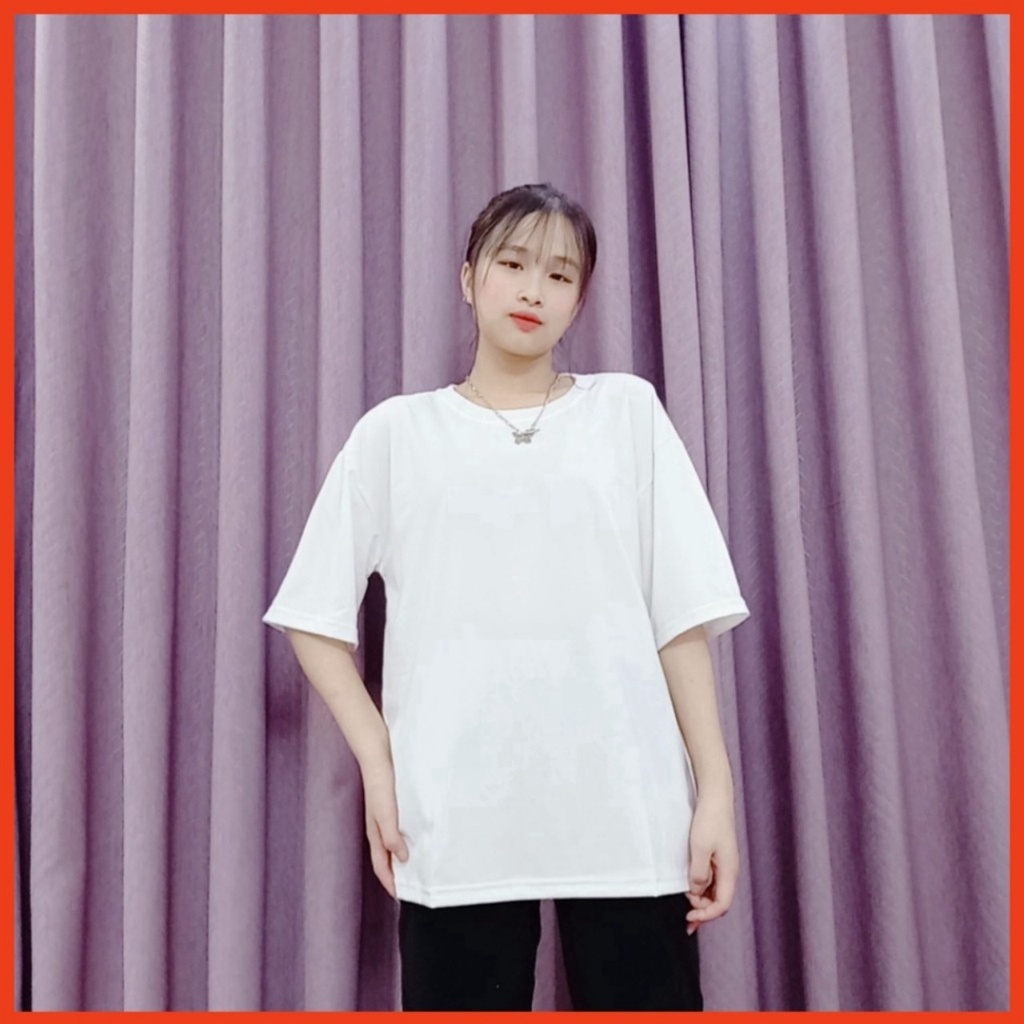 Áo thun cổ tròn nam nữ , Áo phong basic tee Unisex tay lỡ from rộng chất vải cotton 100%