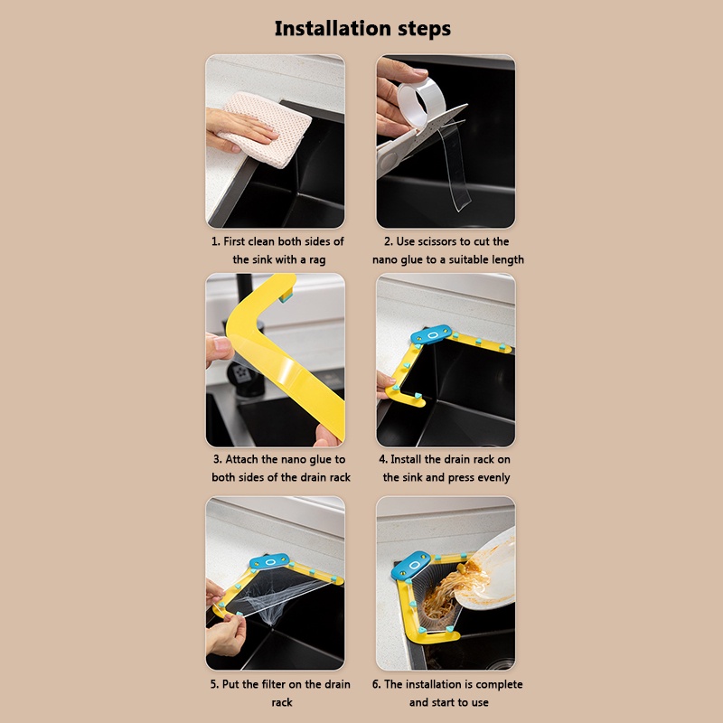 Lưới Lọc Rác Bồn Rửa Chén Chống Tắc Nghẽn Dùng Một Lần Cho Nhà Bếp