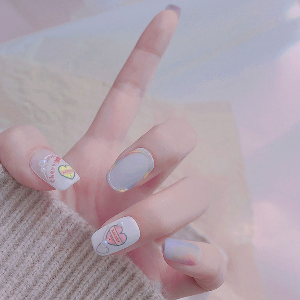 [Hàng mới về] Miếng dán trang trí móng tay hình gấu 3d dễ thương diy