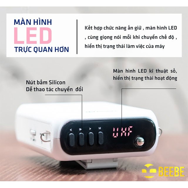 Máy Trợ Giảng Không Dây, Takstar E300W sóng UHF có Bluetooth, Giáo Viên, Tiếp Thị, hướng dẫn viên du lịch