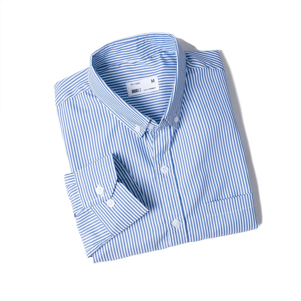 Áo sơ mi nam DOUBLE'D tay dài kẻ sọc SSLXANH00 | BigBuy360 - bigbuy360.vn