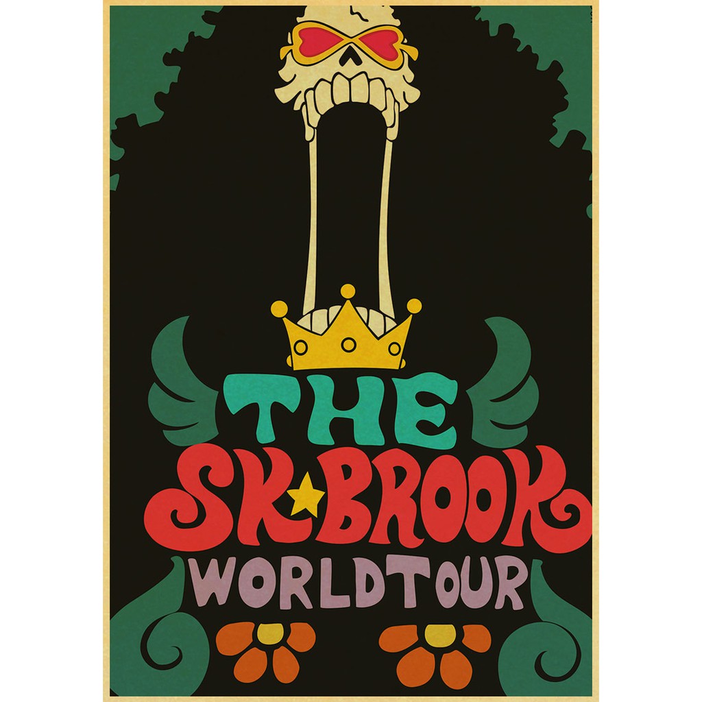 Tấm áp phích hình anime One Piece treo tường trang trí nội thất