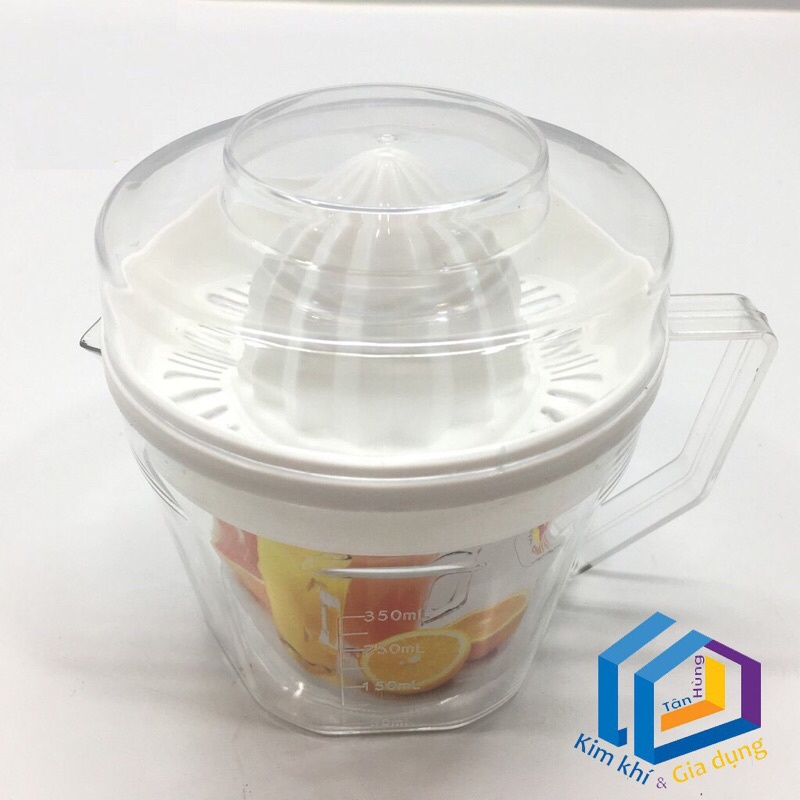 Vắt cam inox dầy đẹp có hộp. Vắt cam trong suốt Việt Nhật có nắp đậy và cốc chia ml