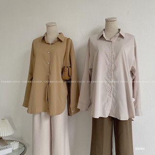 Sơ mi lụa basic 33001 CHERRYCOCO