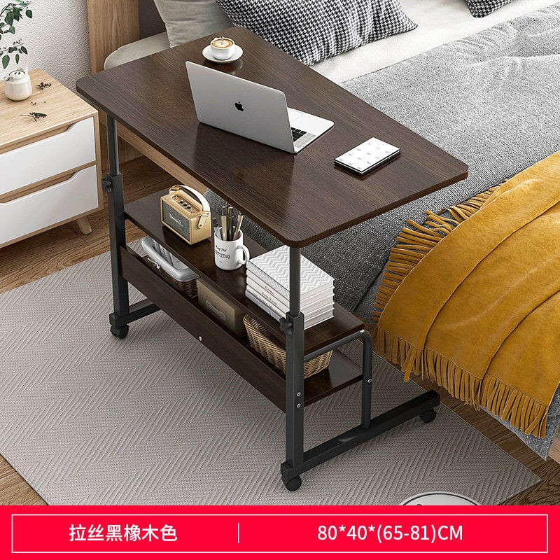 【Bàn giường Bàn máy tính Bàn phòng ngủ Bàn nhỏ có thể gập lại】Bàn máy tính hiện đại tối giản bàn nhỏ nhà có thể di chuyể