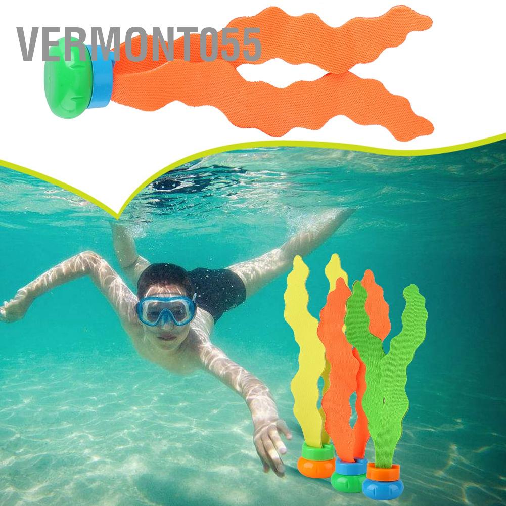 Vermont055 3pcs Children Pool Swimming Diving Seaweed Toys Swim Bath Training Water