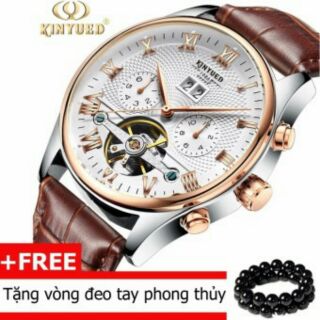 Đồng hồ Nam cơ Automatic dây da chạy 5 kim Kinyued