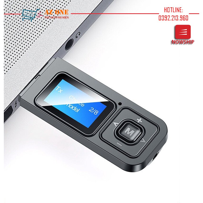 Bộ Thu Phát Không Dây 3 In 1 Bluetooth 5.0 Màn Hình LCD BT-03