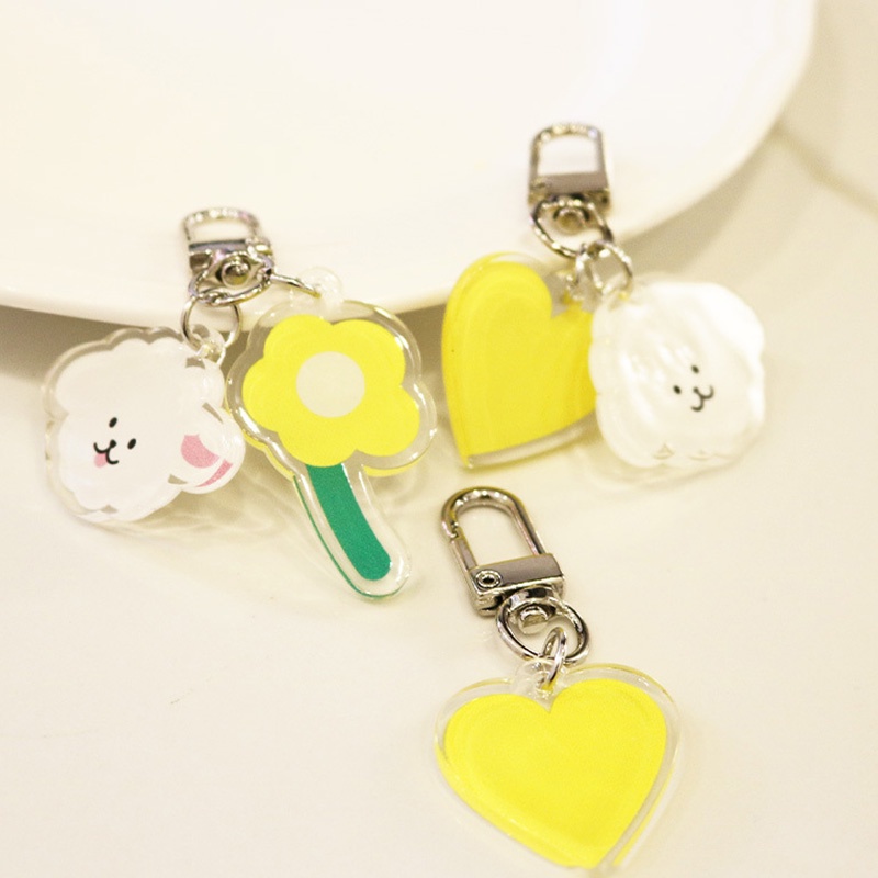 Móc Khóa Hình Đám Mây Và Hoa Thời Trang Đa Năng