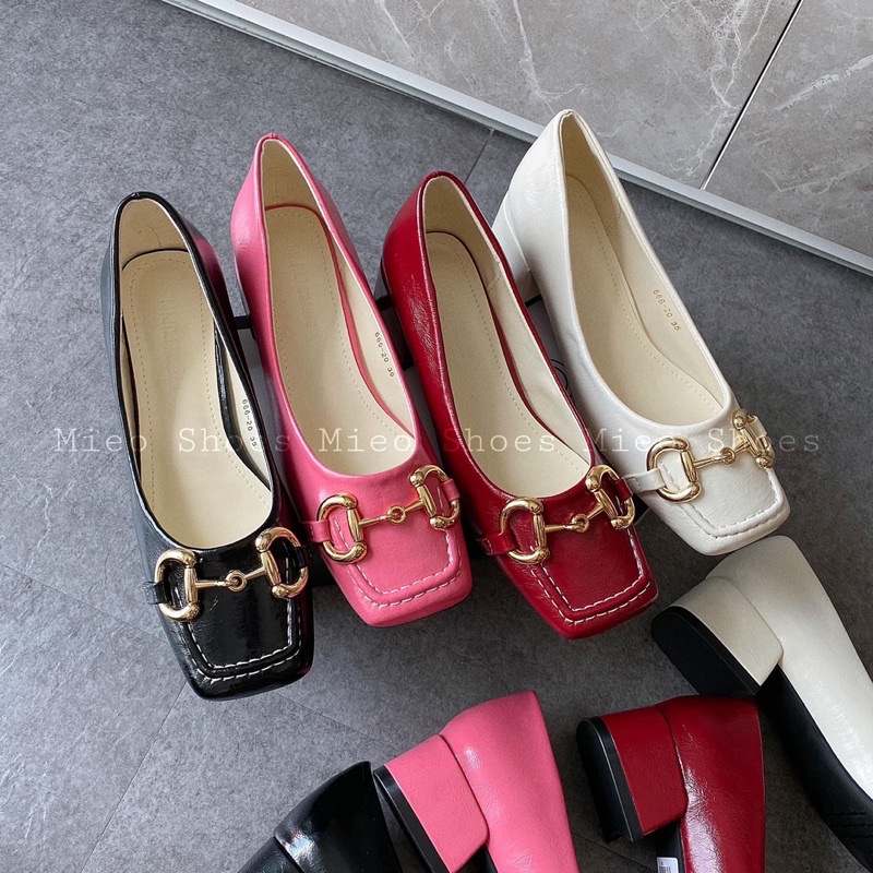 BÚP BÊ GÓT 4P MŨI VUÔNG KHOÁ XÍCH MIEO SHOES - G558 G559 G560