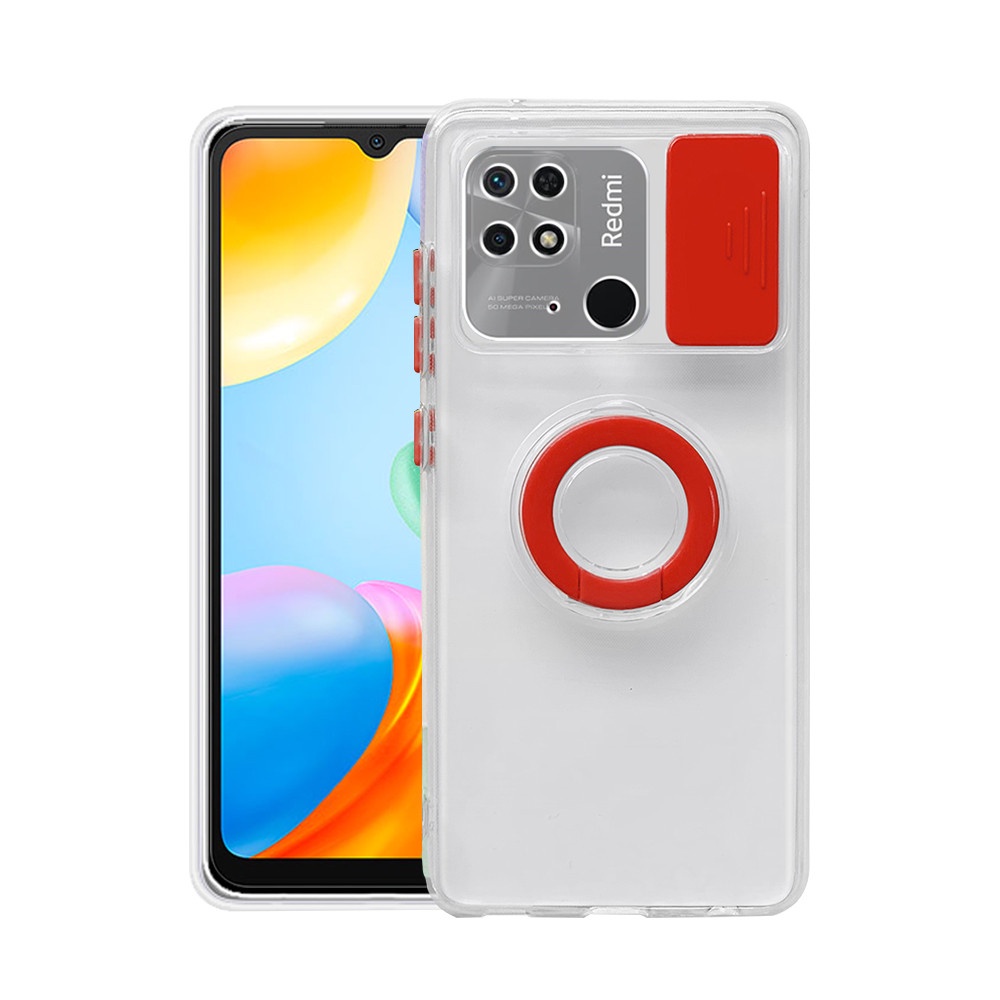 Ốp Điện Thoại Silicon Trong Suốt Chống Sốc Có Vòng Đỡ Cho Xiaomi Redmi10C Xiaomi 11T Pro Note 11 Pro 5G Poco M4 Pro X4 Pro 5G