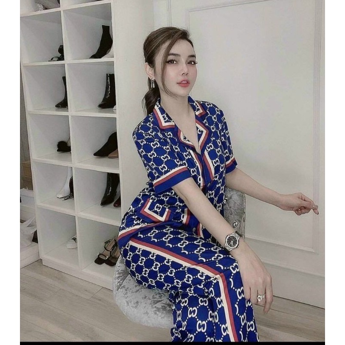 Bộ pijama lụa mango