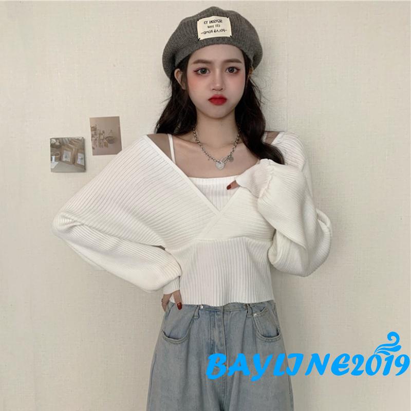 Áo Lửng Tay Dài Màu Sắc Thời Trang Quyến Rũ Cho Nữ