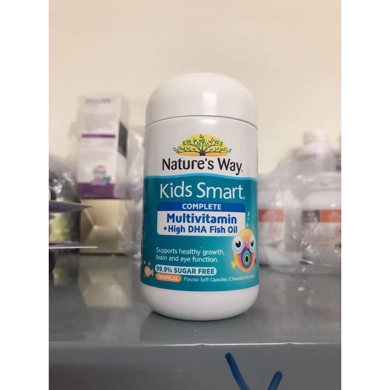 kẹo nhai bổ sung vitamin +DHA cho bé NATURE’S WAY kid Smart