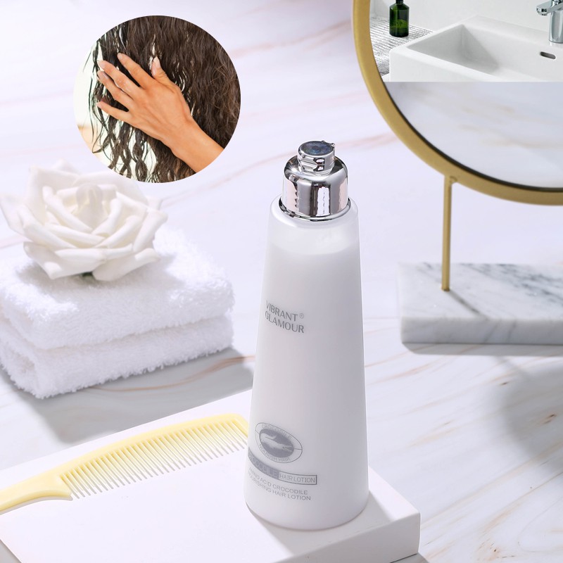 Dầu Xả VIBRANT GLAMOUR Chiết Xuất Axit Hyaluronic Acid Và Cá Sấu Nuôi Dưỡng Giữ Ẩm Làm Mềm Cho Tóc Khô Và Hư Tổn 200ml