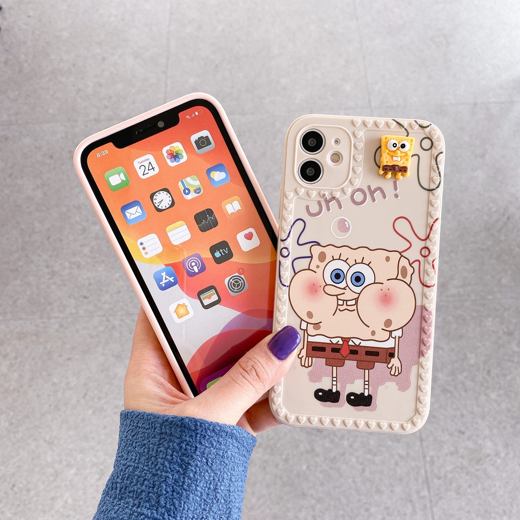 Ốp Điện Thoại TPU Hình Spongebob Cho Oppo A5 A5S A9 A31 2020 A3S A1 A5 A7 A7X A8 A9 A9X F11 A11 A11X A39 A55 A57 A59 A83 A92S