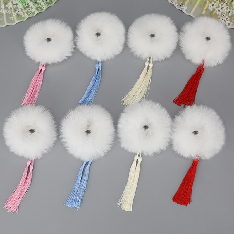 Dây Cột Tóc Lông Nhung Co Giãn Phong Cách Lolita Giá Đỡ