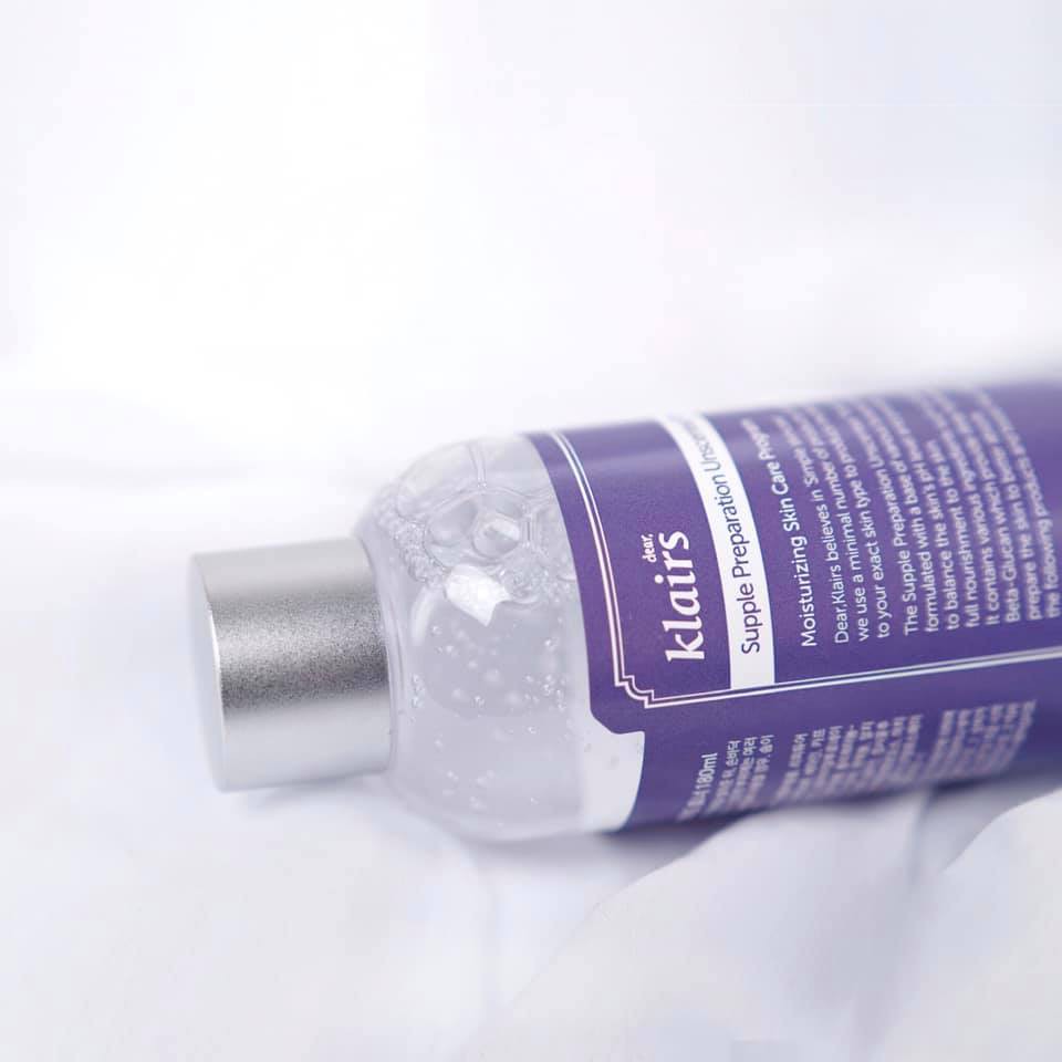 Toner Klairs Supple Preparation Unscented - Nước Hoa Hồng Klairs Không Mùi Dưỡng Ẩm - 180ml