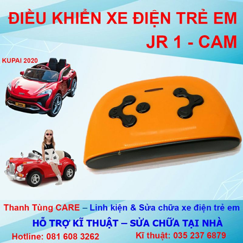 ❤ Điểu khiển từ xa Ô tô điện trẻ em mạch JR-RX 12V màu Cam