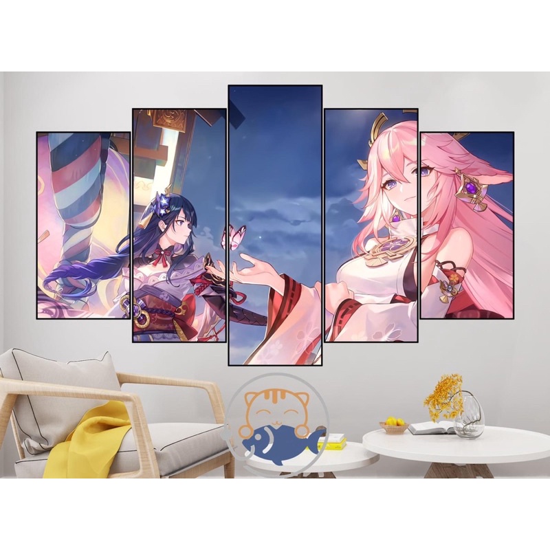 TRANH DÁN TƯỜNG trang trí phòng - GAME GENSHIN IMPACT