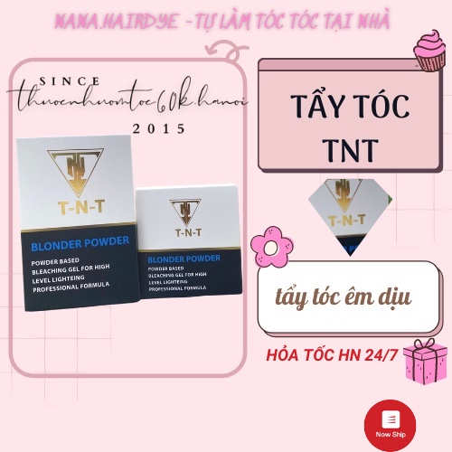 Bột Tẩy Tóc TNT BLONDER POWDER TẨY TÓC ÊM LÊN TONE CHUẨN