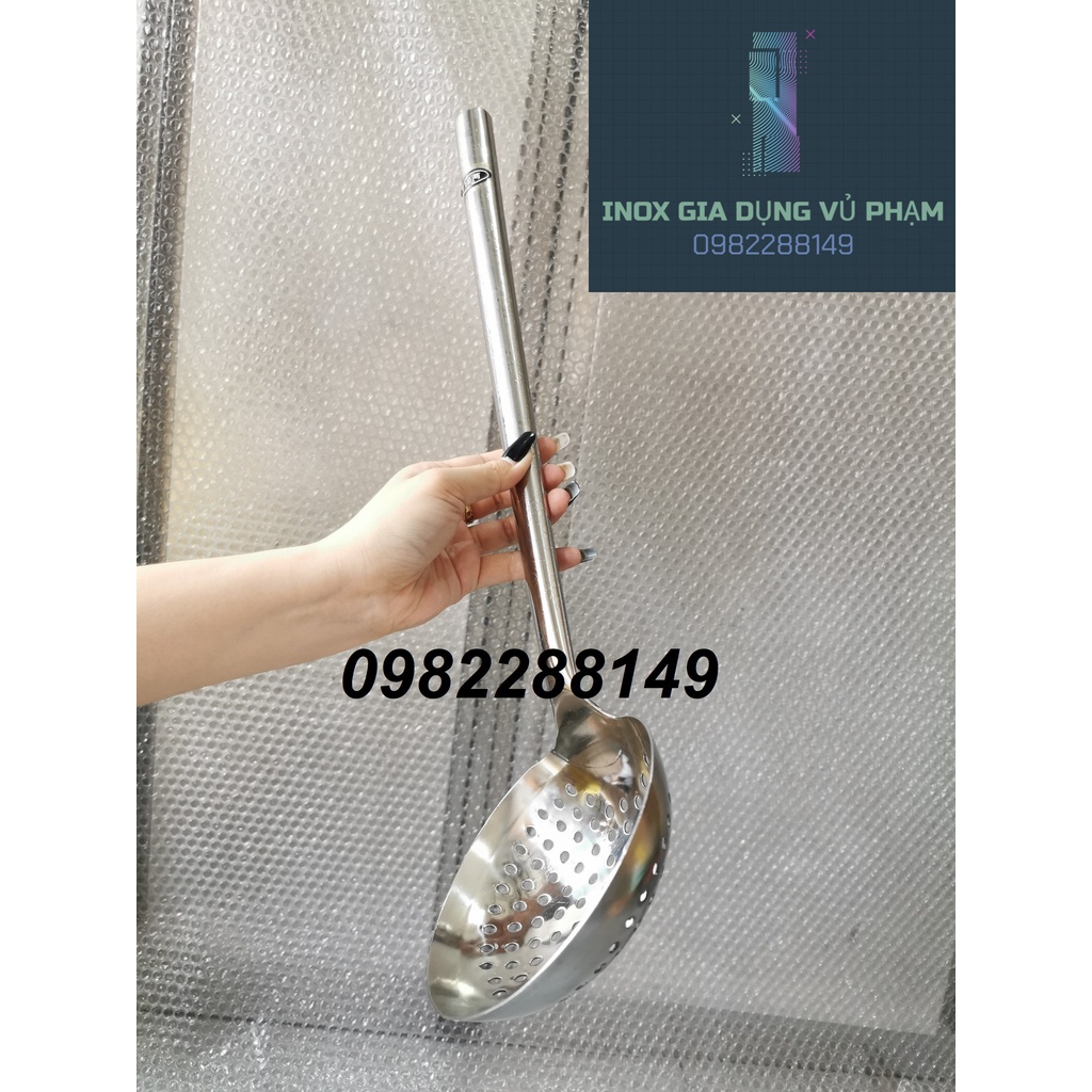 VÁ LỖ/VỢT LỖ/MUÔI THỦNG INOX CÔNG NGHIỆP DÙNG CHO QUÁN ĂN,NHÀ HÀNG,GIA ĐÌNH.